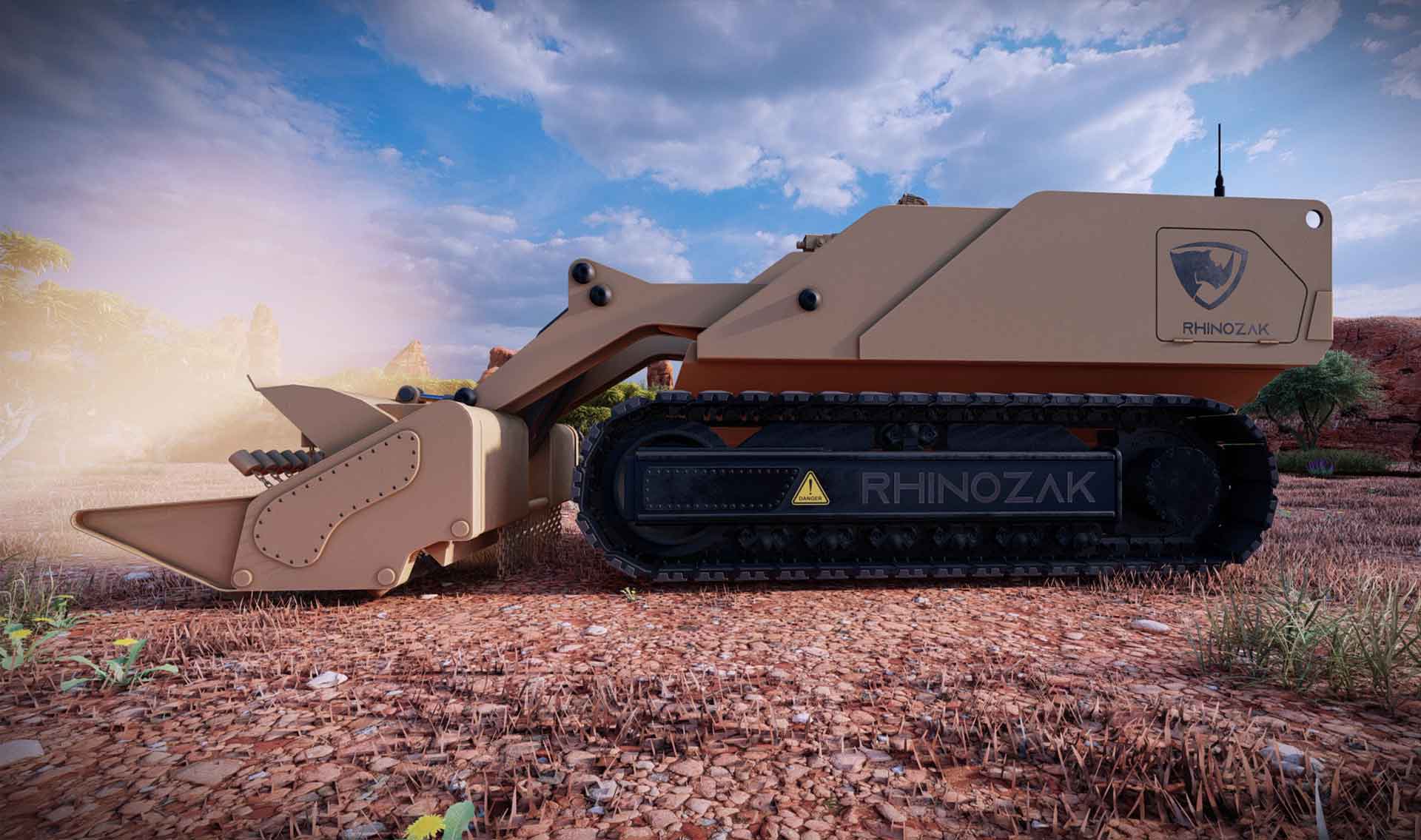 Rhinozak Mine Blasting Vehicle